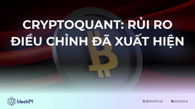 CryptoQuant nhận định: Rủi ro trên thị trường đã xuất hiện