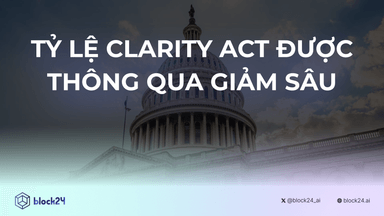 Khả năng CLARITY Act được thông qua giảm xuống 16% 