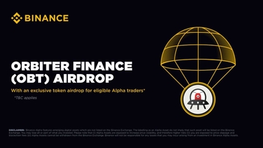 Binance Alpha sẽ airdrop token OBT (Orbiter) vào ngày 25/5/2025!