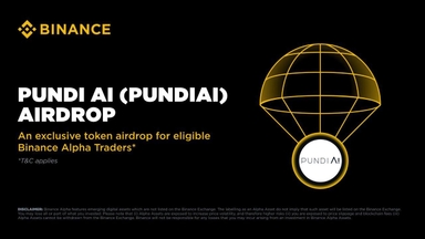 Binance Alpha sẽ airdrop PUNDIAI vào ngày 12/6/2025!