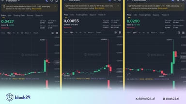 Binance sẽ Delist 3 đồng coin sau ngày 17/12/2025
