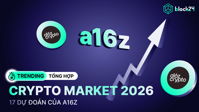 17 Dự đoán về thị trường Crypto trong 2026 của a16z