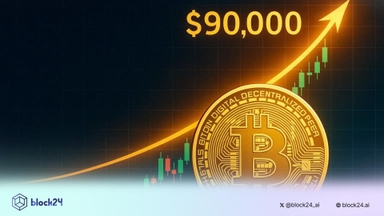Lý do gì khiến Bitcoin trở lại gần $90.000?
