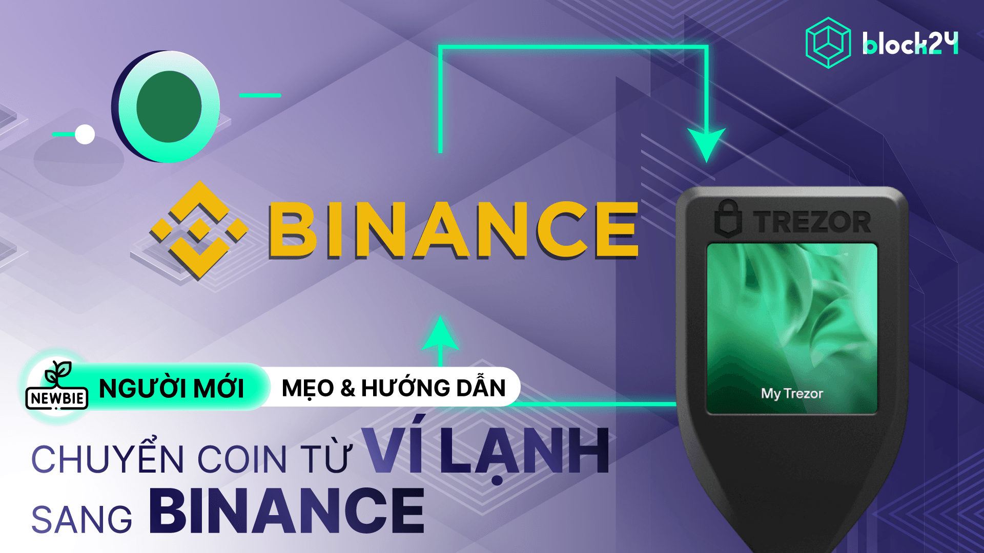Hướng dẫn chuyển coin từ ví lạnh sang Binance và ngược lại